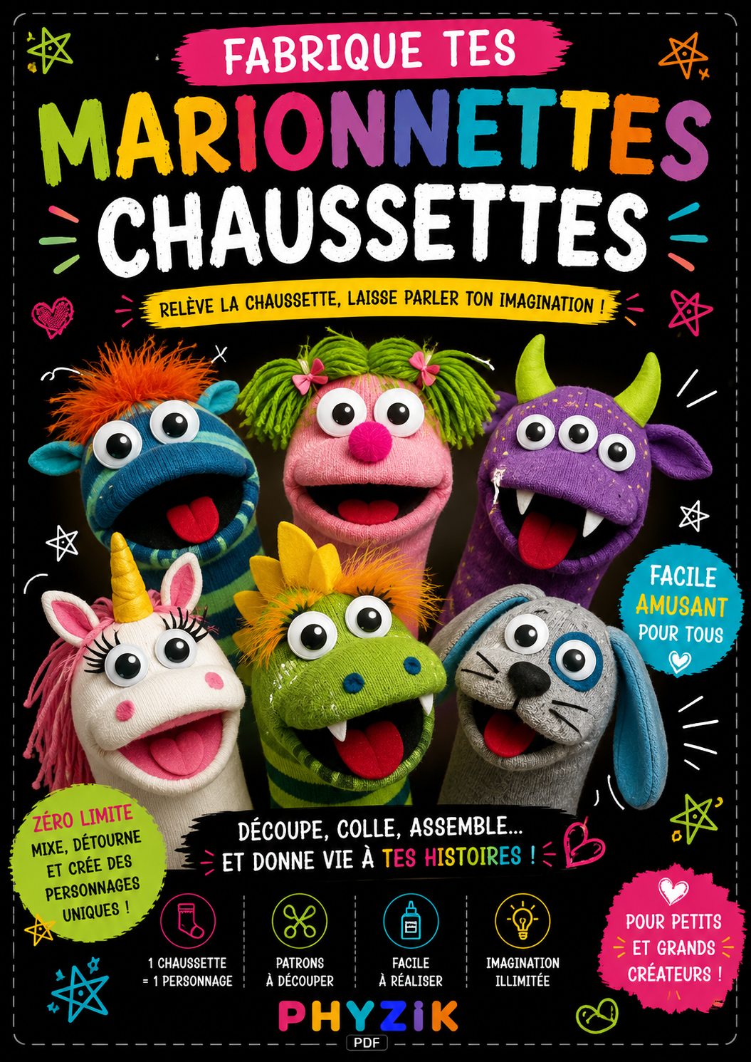 FABRIQUE TES MARIONNETTES CHAUSSETTES