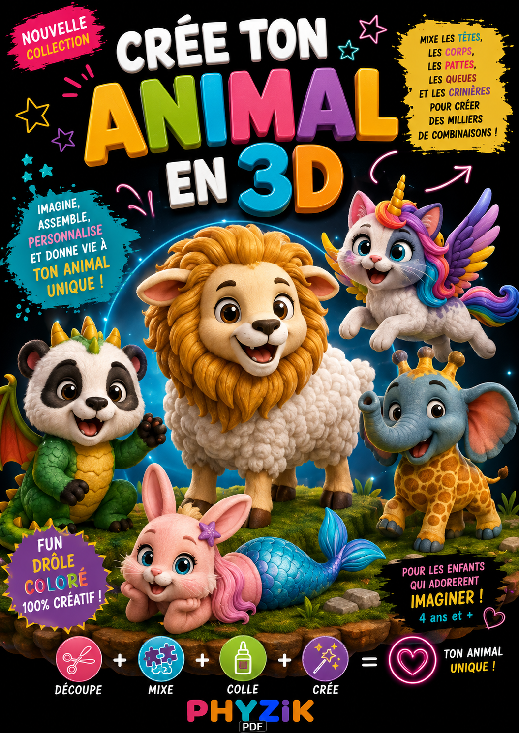 CREE TON ANIMAL EN 3D
