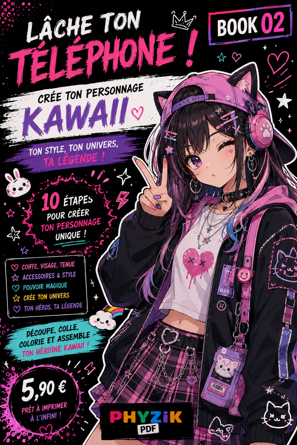 LACHE TON TEL N2 : CREE TON PERSONNAGE KAWAI